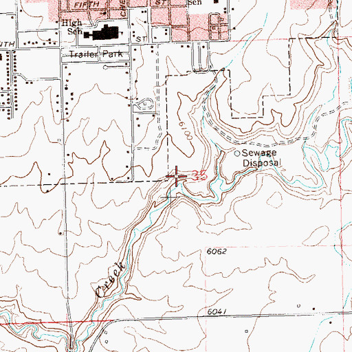Topographic Map of Mitchell Springs Mine, CO