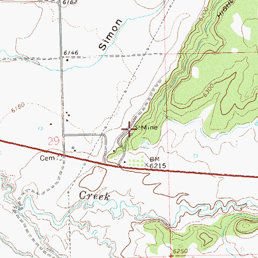 Topographic Map of Wilson Mines, CO