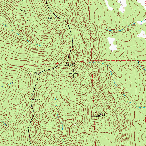 Topographic Map of E A K Mine, CO