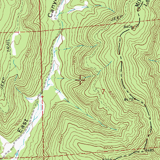 Topographic Map of Willden Mine, CO