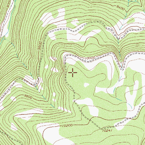 Topographic Map of Blue Eagle Mine, CO