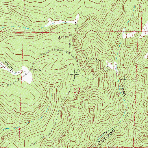Topographic Map of Klondyke Mine, CO
