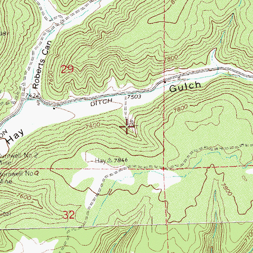 Topographic Map of Minoletti Mine, CO