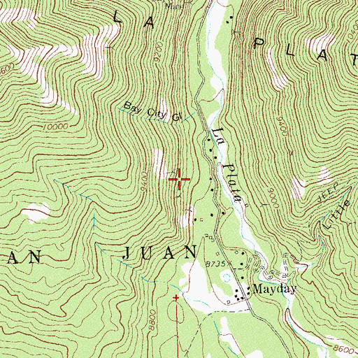 Topographic Map of Morovoratz Mine, CO