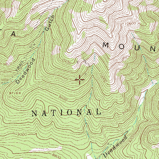 Topographic Map of Oro Negro Group Mine, CO