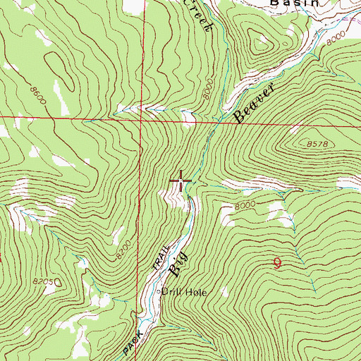 Topographic Map of Goff Creek, CO
