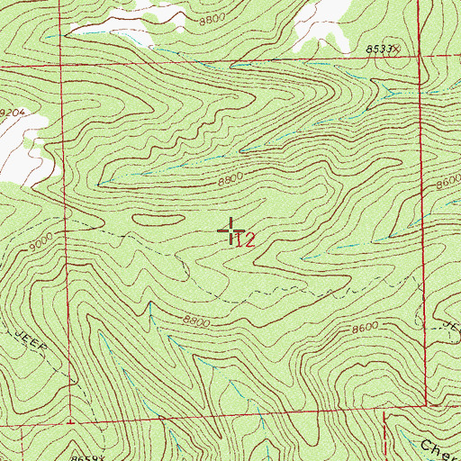Topographic Map of Ute Mine, CO