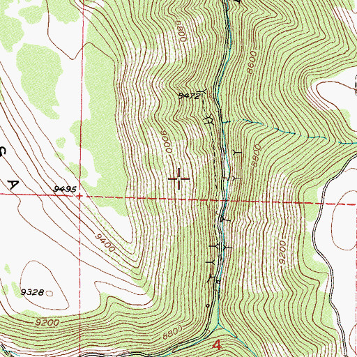 Topographic Map of Fighting Chance Mine, CO