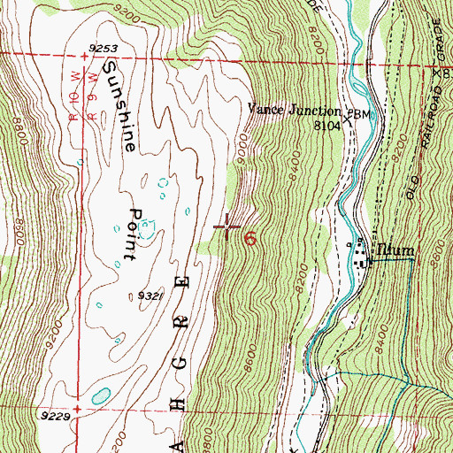 Topographic Map of Major Mine, CO