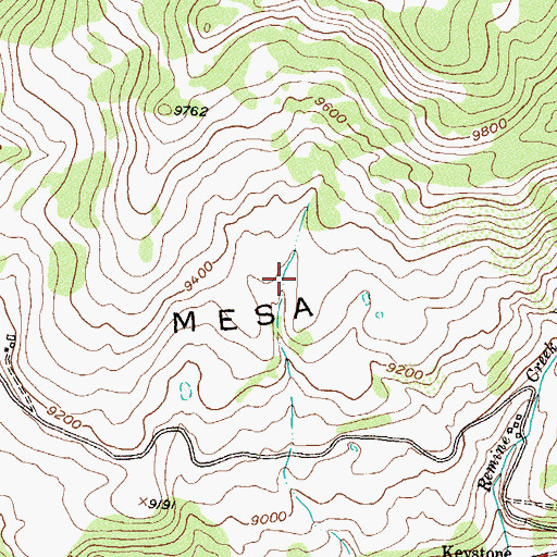 Topographic Map of Manhattan Mine, CO
