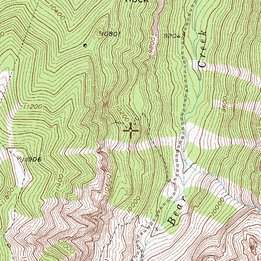Topographic Map of Silver Chief Mine, CO