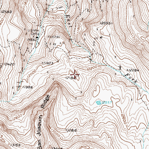 Topographic Map of Slide Group Mine, CO