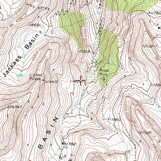 Topographic Map of Atlanta Tunnel Mine, CO