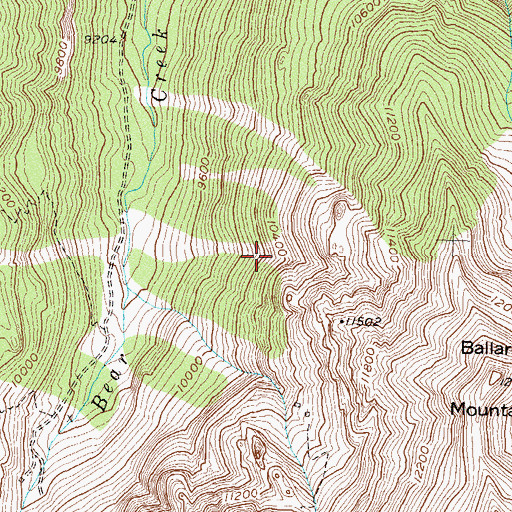 Topographic Map of Champion Mine, CO