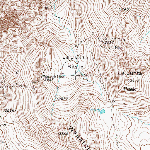Topographic Map of Colorado Mine, CO