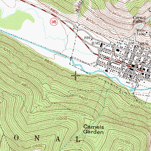 Topographic Map of Commercial Mine, CO