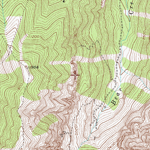 Topographic Map of Contention Mine, CO