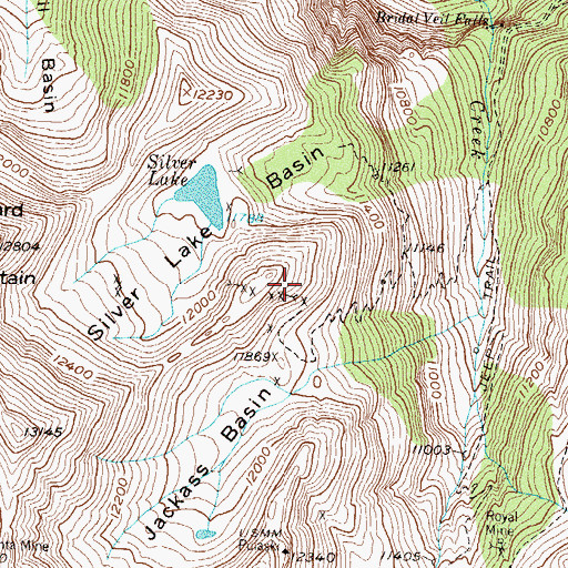 Topographic Map of Dividend Mine, CO