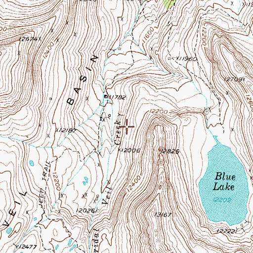 Topographic Map of Double Eagle Mine, CO