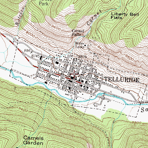 Topographic Map of Mountain Flower Mine, CO