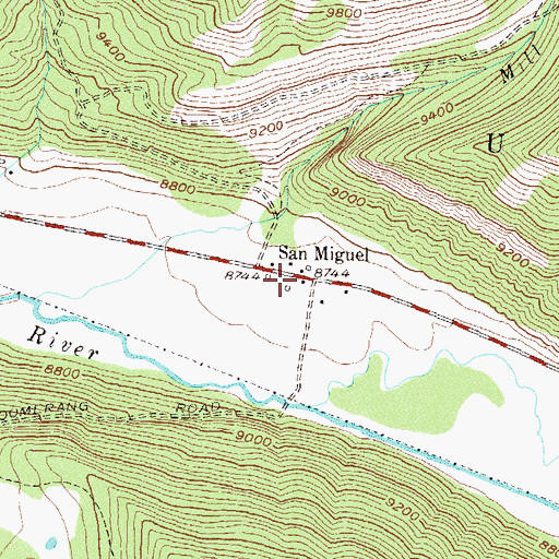 Topographic Map of Ohio Mine, CO