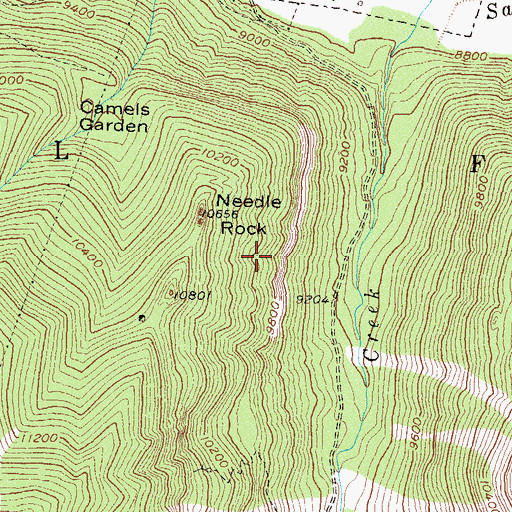 Topographic Map of Paragon Mine, CO
