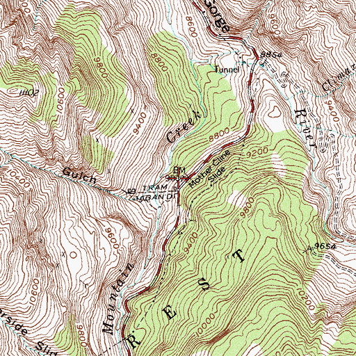 Topographic Map of Little Balm of Gilead Mine, CO