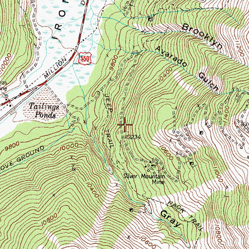 Topographic Map of Topeka Number One Mine, CO
