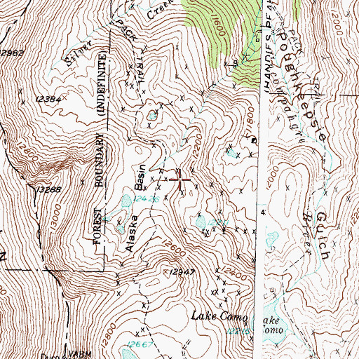 Topographic Map of Acapulco Mine, CO