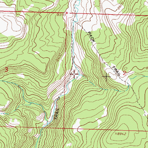 Topographic Map of Trough Gulch, CO
