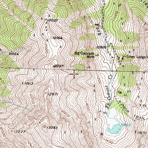 Topographic Map of Gypsy Claim, CO