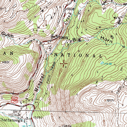 Topographic Map of Magnet Mine, CO