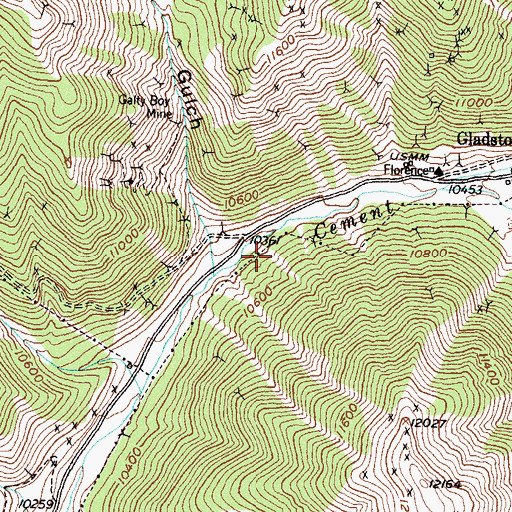 Topographic Map of Minnesota Mine, CO
