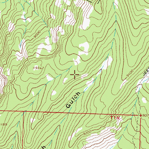 Topographic Map of Long Park, CO