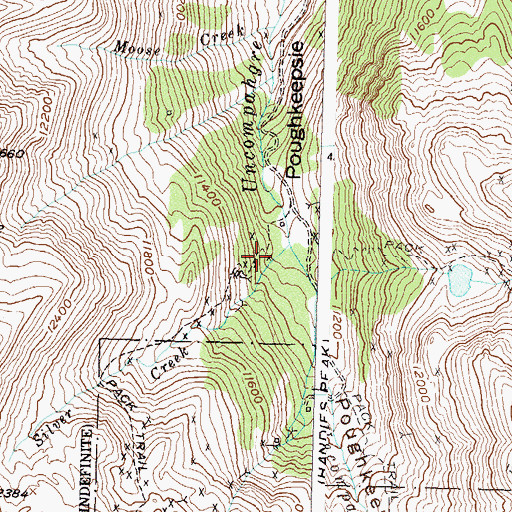Topographic Map of Victory Mine, CO
