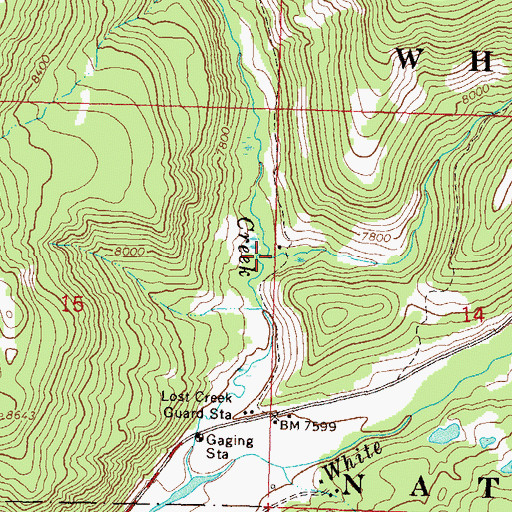 Topographic Map of Long Park Creek, CO