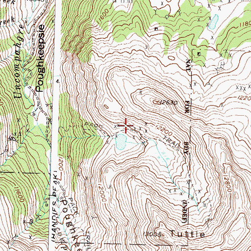 Topographic Map of White Crow Mine, CO