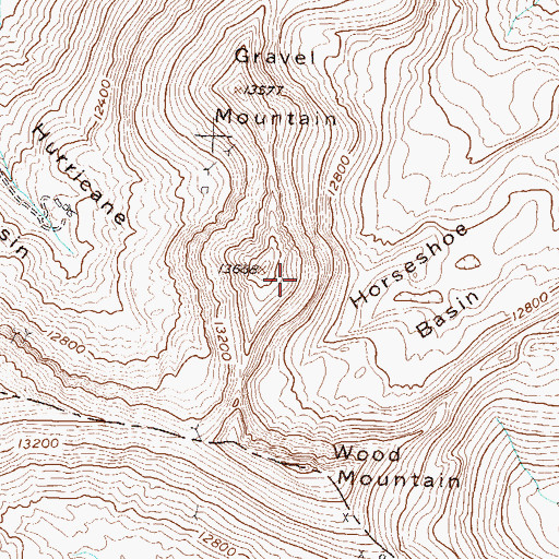 Topographic Map of Golconda Mine, CO