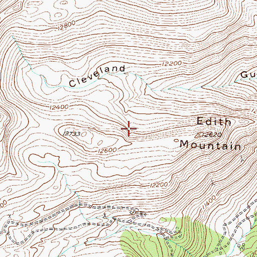 Topographic Map of Illinois Boy Mine, CO