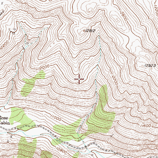 Topographic Map of Oro-fino Tunnels Mine, CO