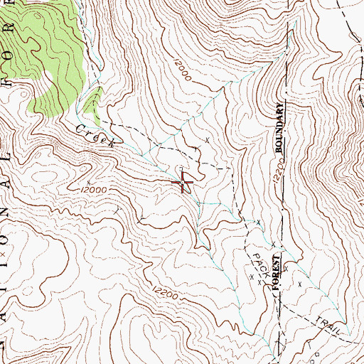 Topographic Map of Contention Mine, CO