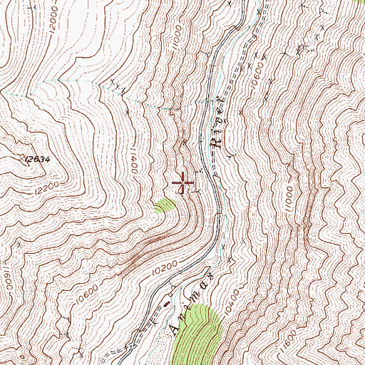 Topographic Map of Auburn Group Mine, CO