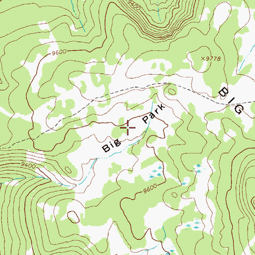 Topographic Map of Big Park, CO