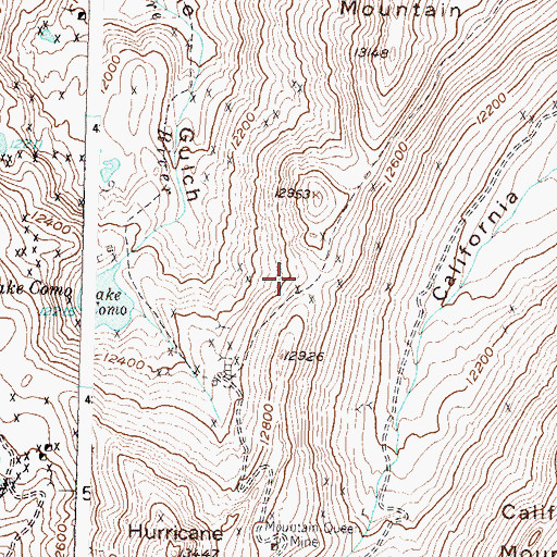 Topographic Map of Belcher Tunnel Number One Mine, CO
