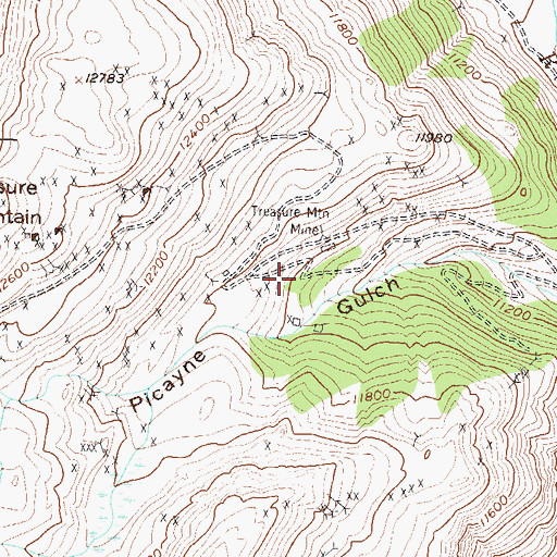 Topographic Map of Blanchard Placer, CO
