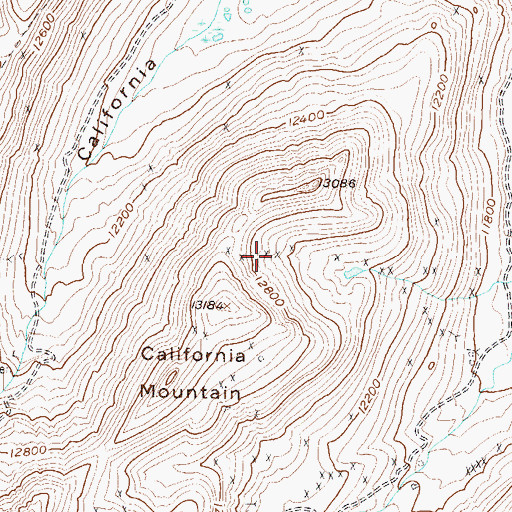 Topographic Map of Custer Mine, CO