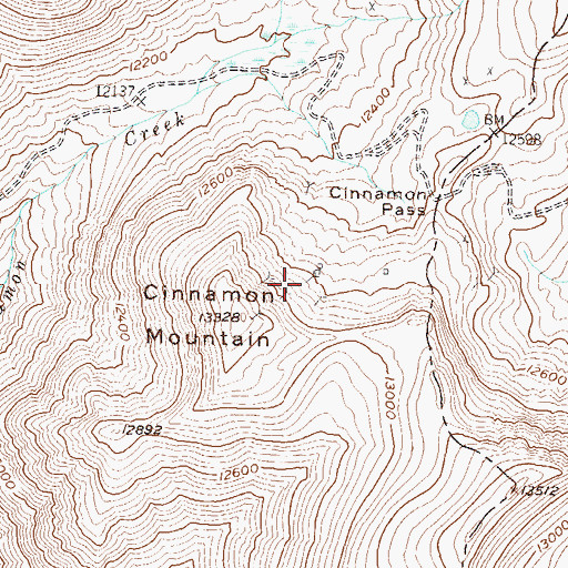 Topographic Map of Detroit Hollister Mine, CO