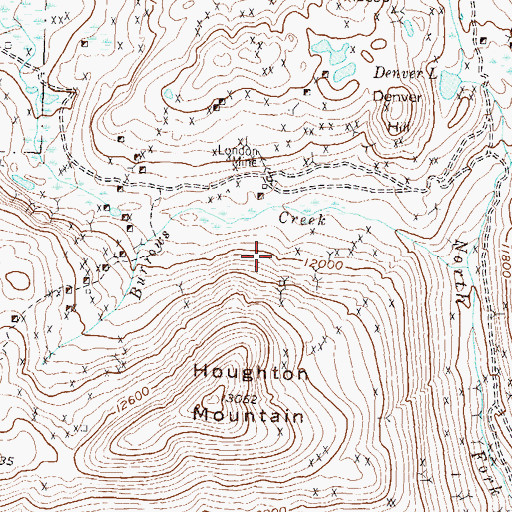 Topographic Map of Early Bird Mine, CO
