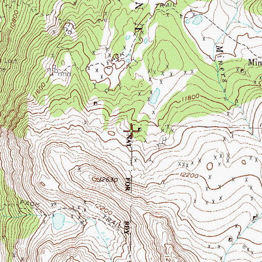 Topographic Map of Forest Queen Mine, CO