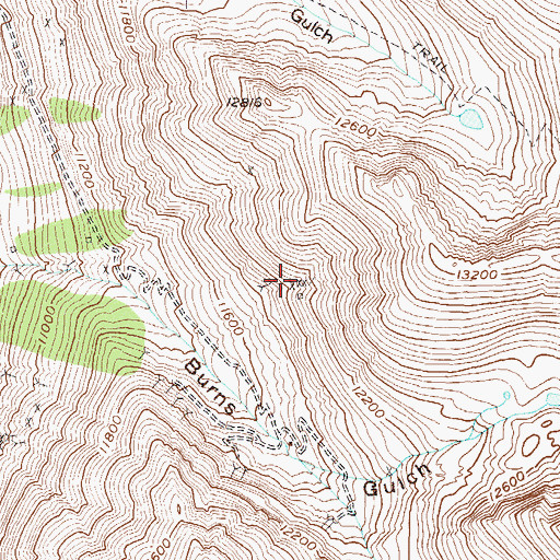 Topographic Map of Fredericka Group Mine, CO